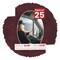 Dark Red Suede Mat Board for 12x18 Frames - Oval Opening for 11x16 Photos